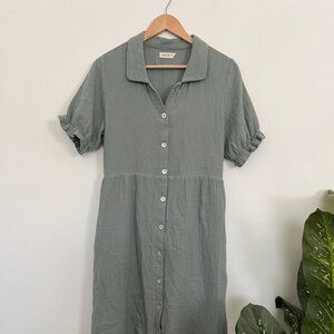 Roolee Sage Green Midi Dress